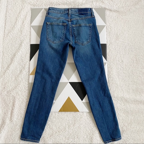 AMO Twist Slim Fit Split Cuff Jeans in Dark Vintage 24 - Picture 5 of 10